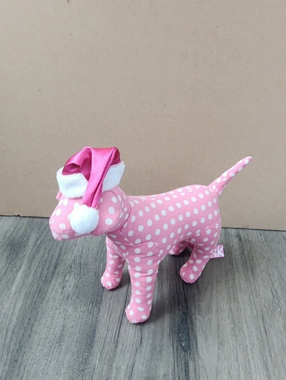 Vs Pink Santa Hat Christmas Dog